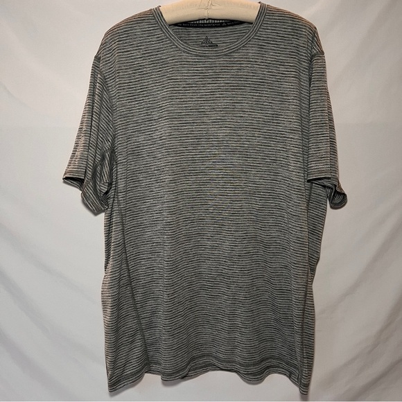 Prana Other - prAna Men’s Performance Tshirt - grey strip - size XL